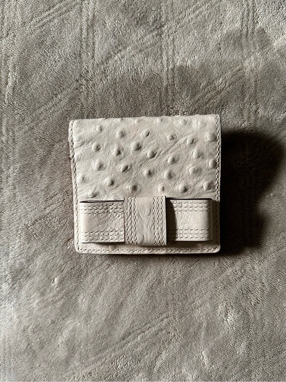 kate spade Pebbled Leather Bi-Fold Wallet in Light Blush Pink